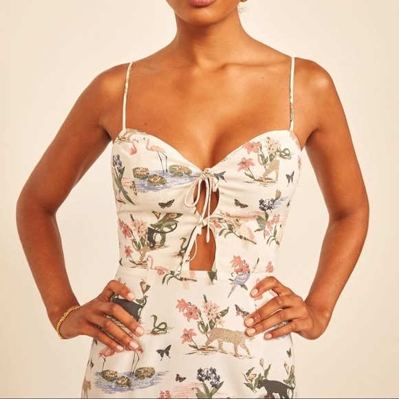 Reformation Bascom Dress in “Rainforest” print - Picture 2 of 7